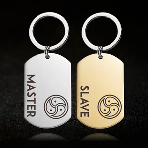 Master and Slave Triskelion Keyring