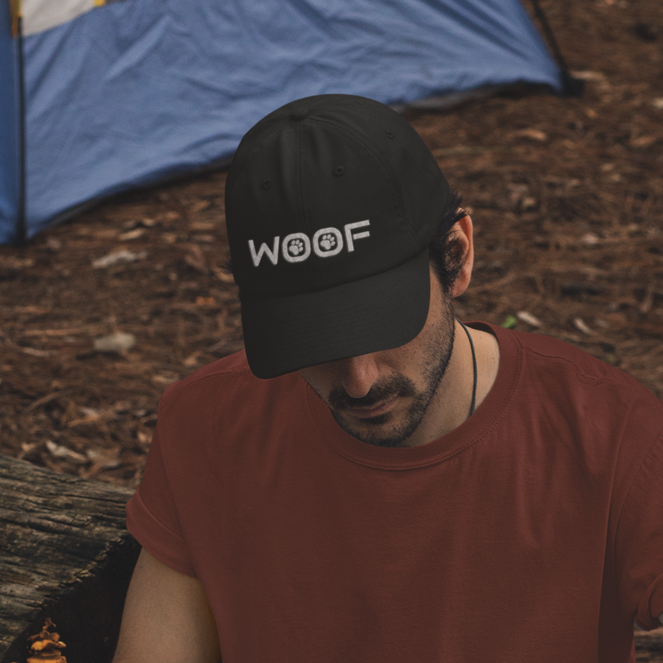 Woof, Puppy Play, Curve-Peak Dad Cap