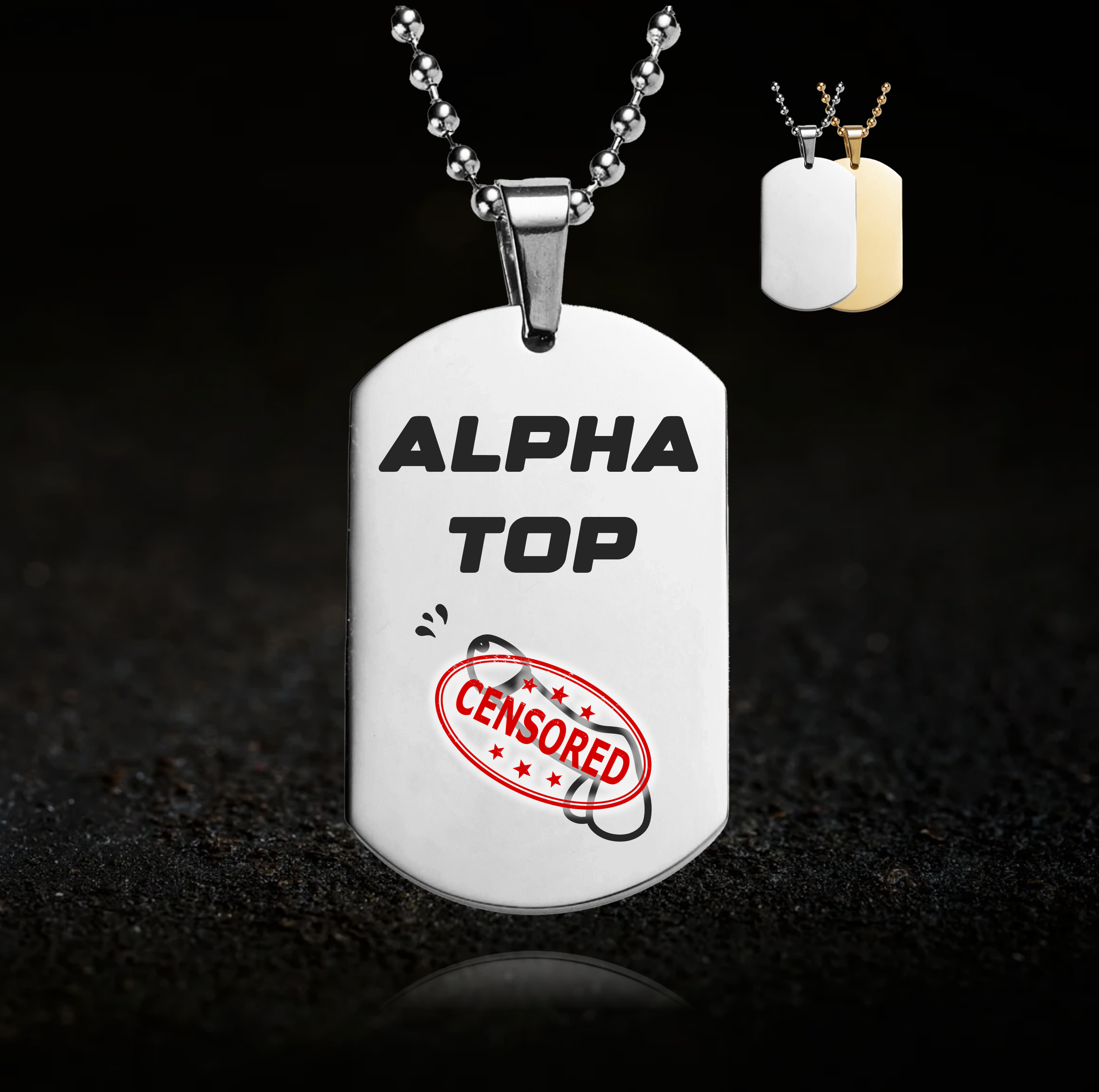 Kinky Dominant Alpha Top, Gay Role Play Pendant - LGBTQ+
