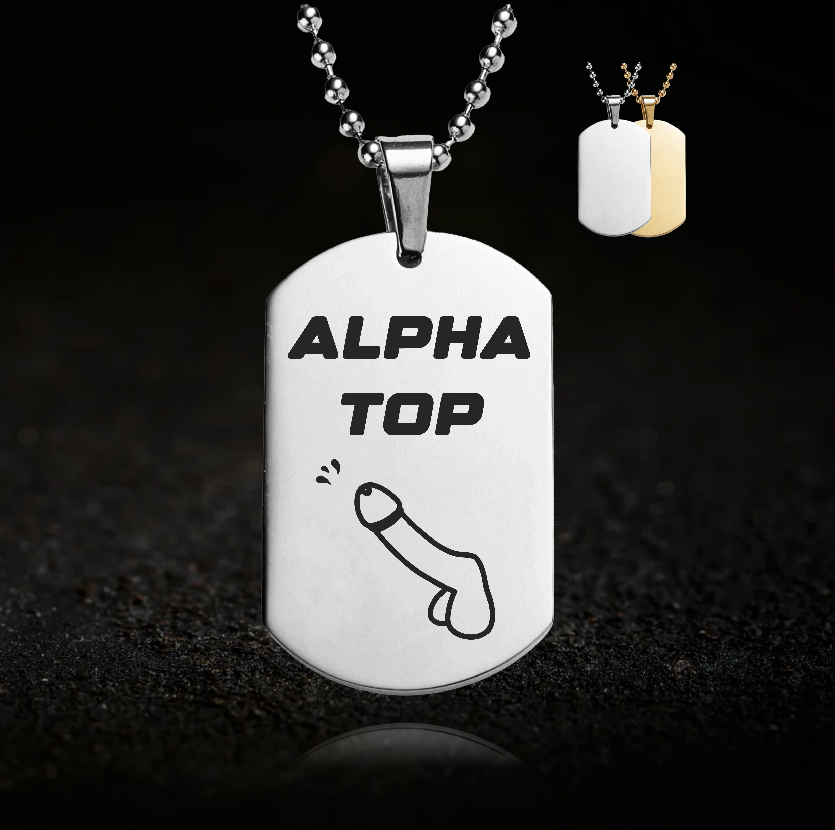 Kinky Dominant Alpha Top, Gay Role Play Pendant - LGBTQ+