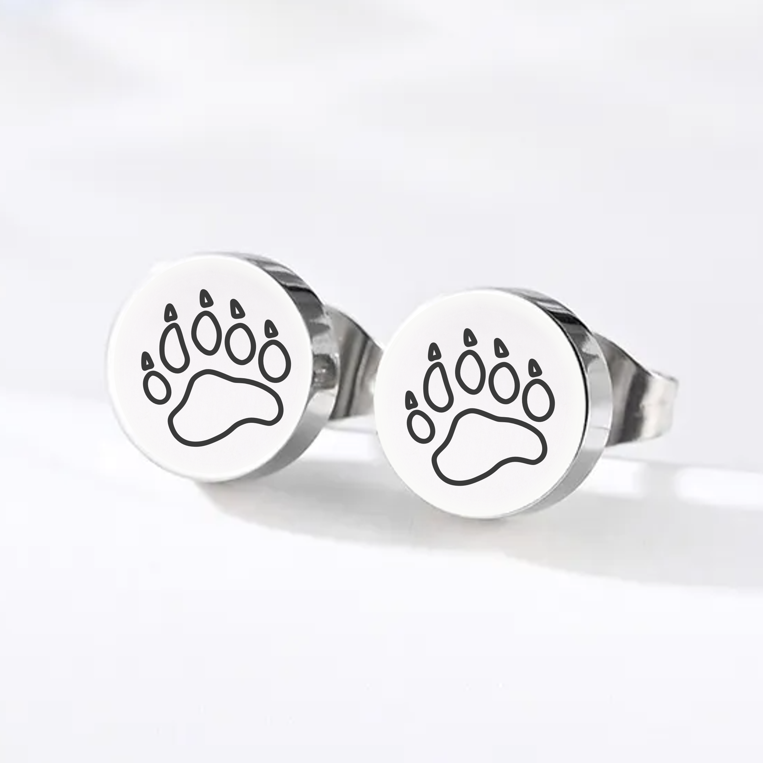 Bear Paw, Stud Earrings