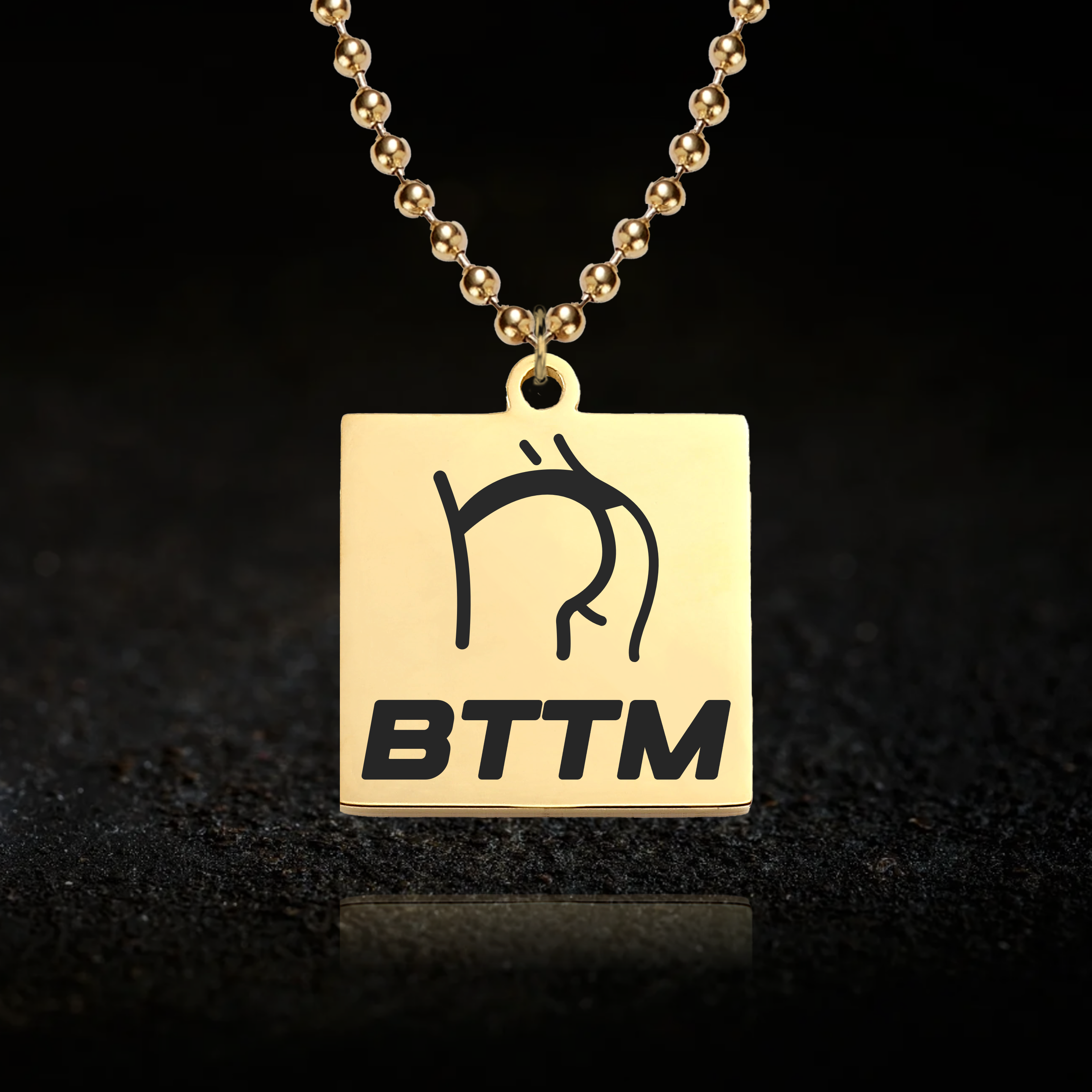 Bttm Necklace - Playful LGBTQ+ Pendant
