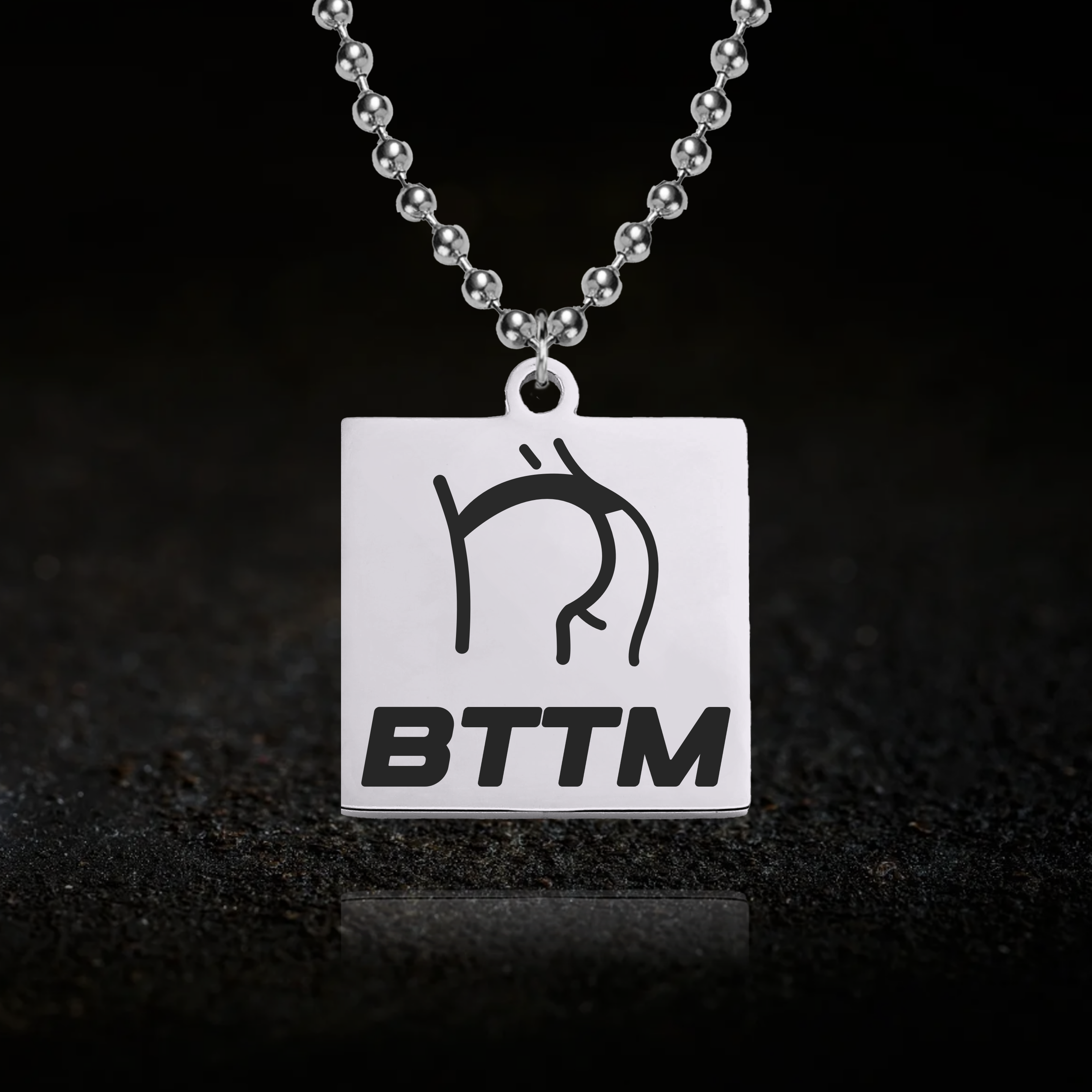 Bttm Necklace - Playful LGBTQ+ Pendant