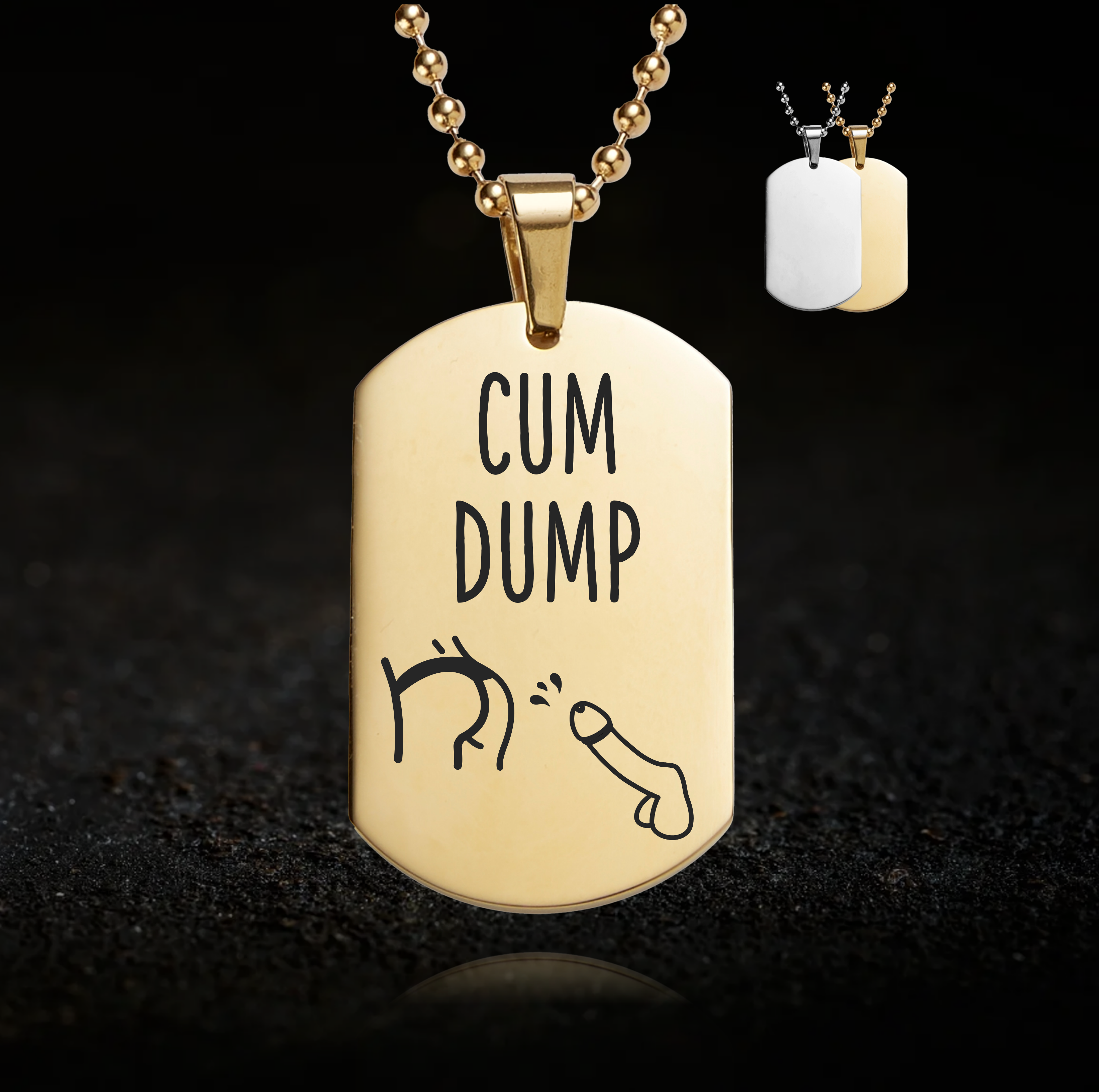 Submissive Cum Dump Necklace - Anal Play