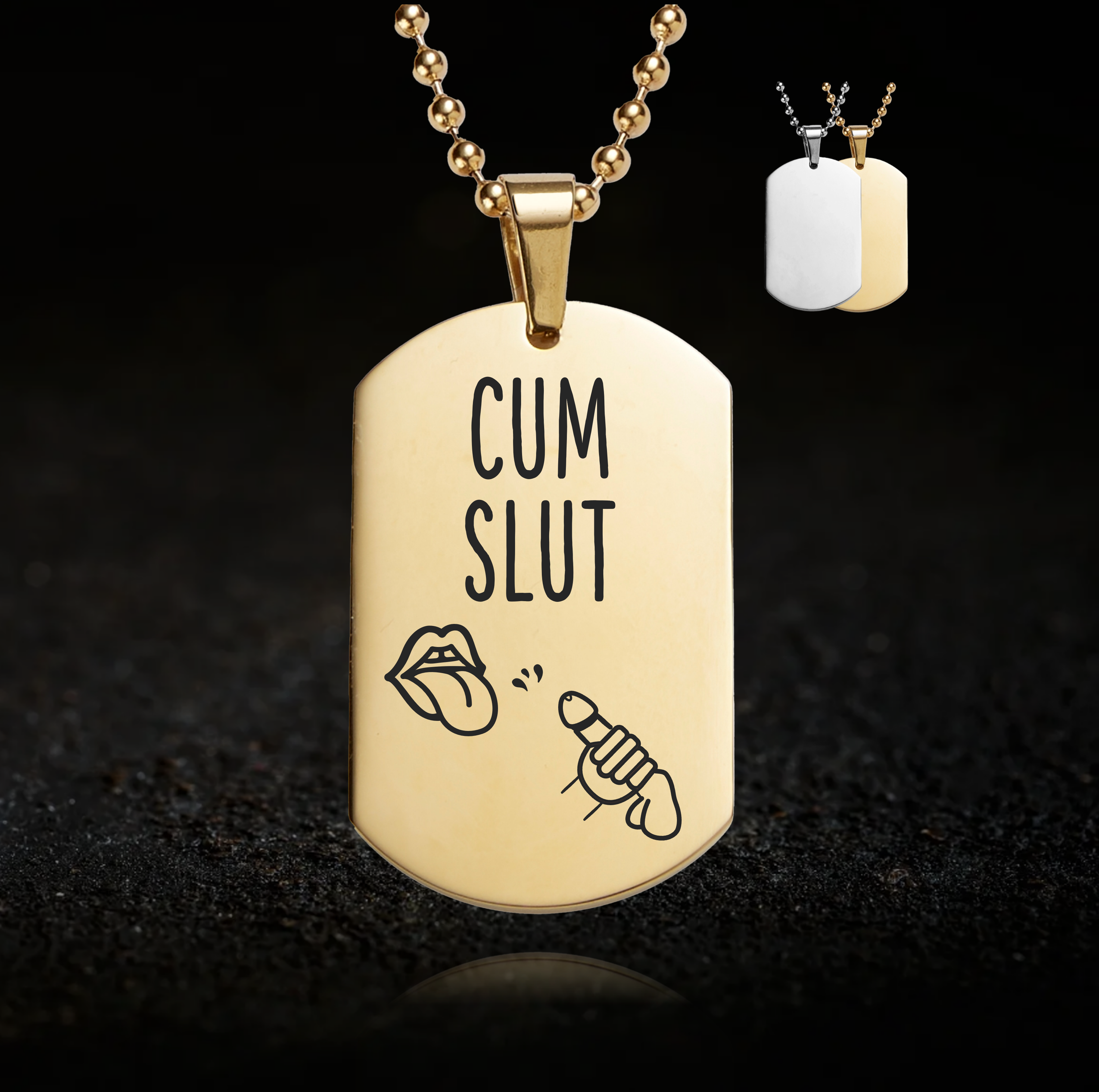 Submissive Cum Slut Necklace