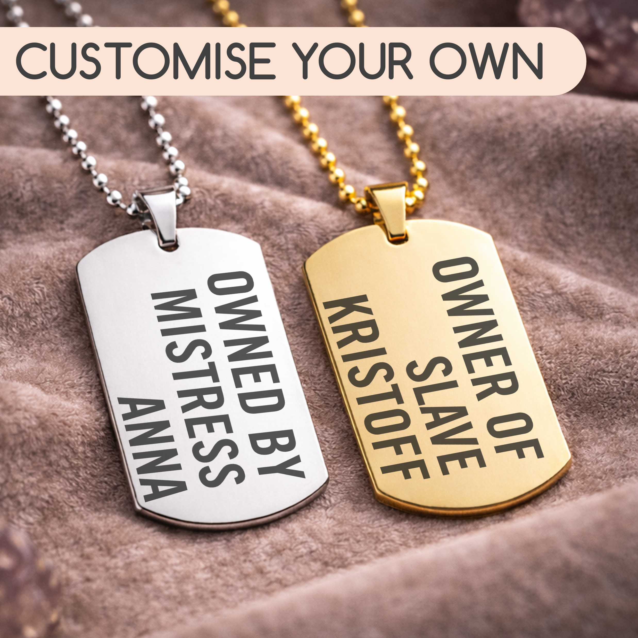 Create your own - Custom Power Dynamic Pendant - Single or Set of 2