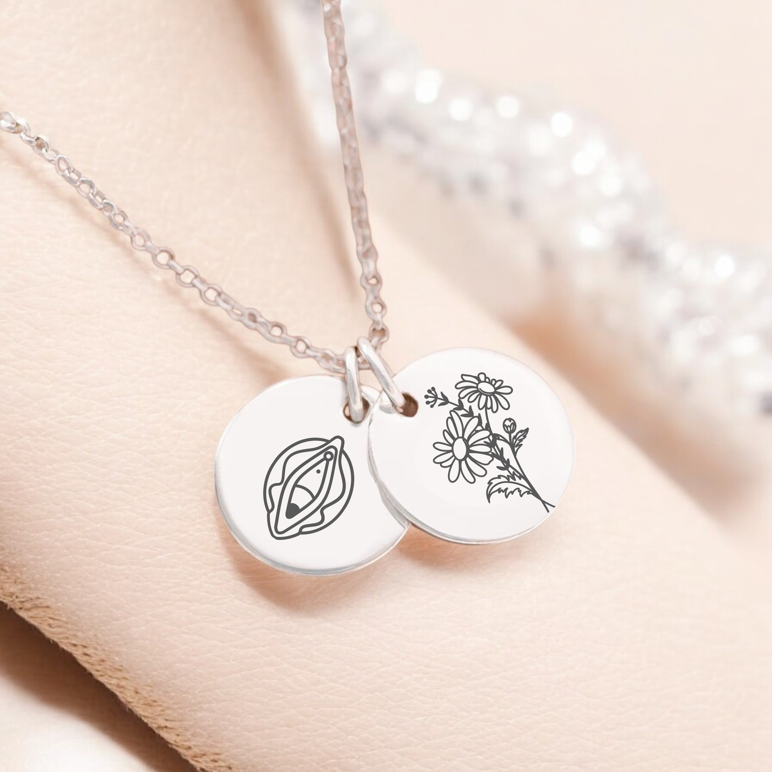 Explict, Birth Flower Hybrid Necklace - Choice of Body Anatomy