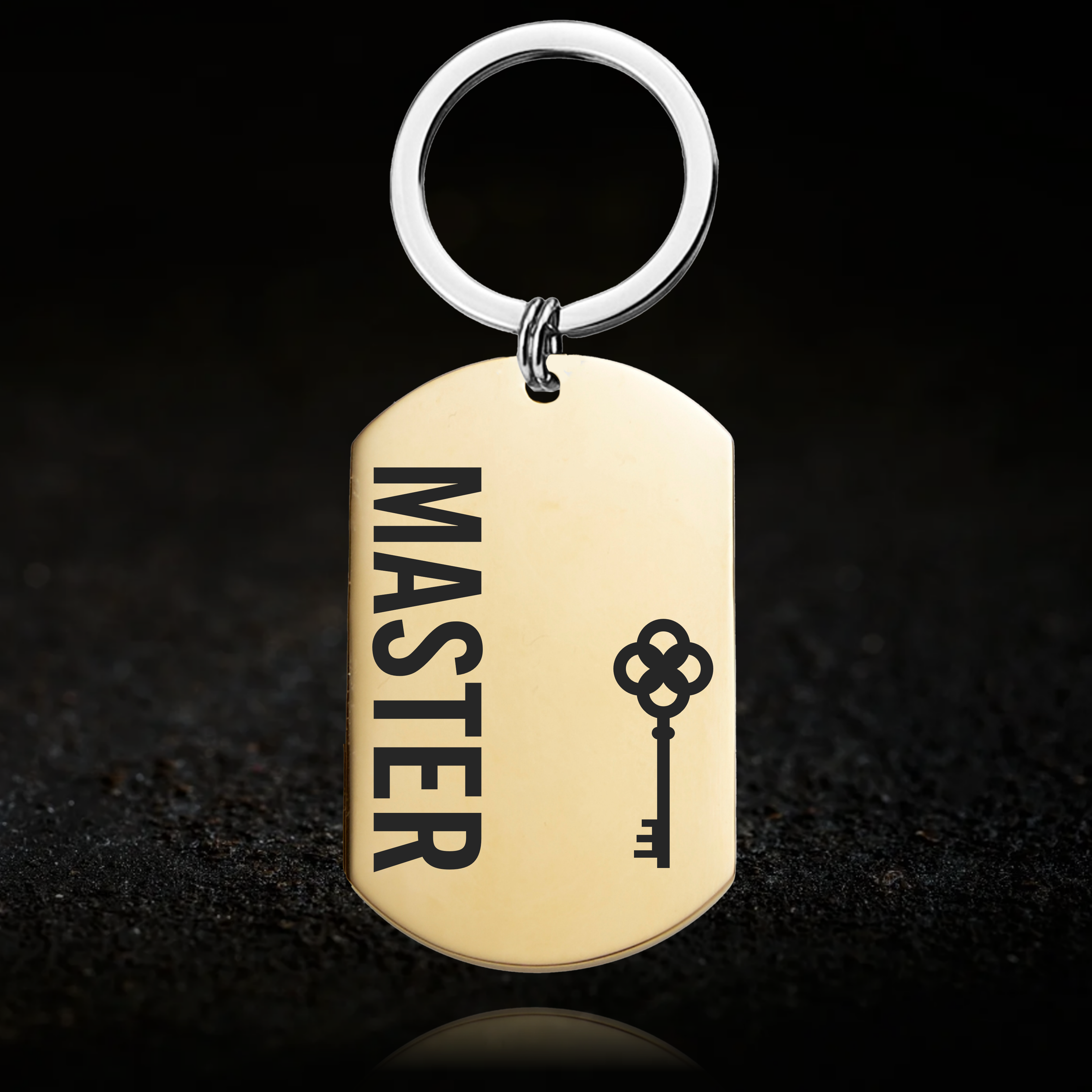 Master Key and Slave Keyhole Keyring Set