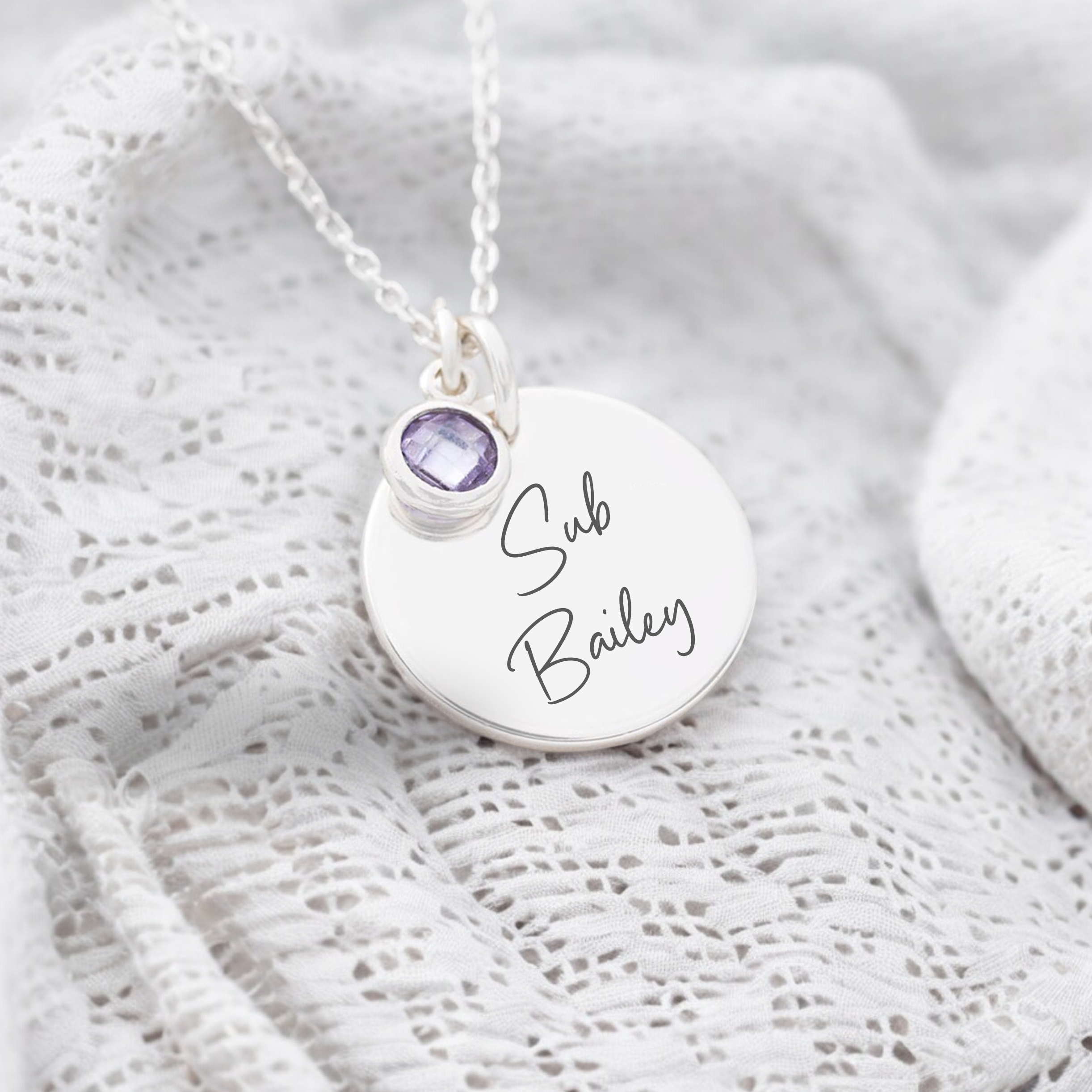 Personalised, Birth stone Necklace