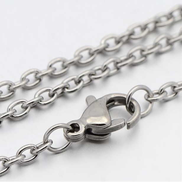 2.5mm Cable Chain (Gold or Silver)