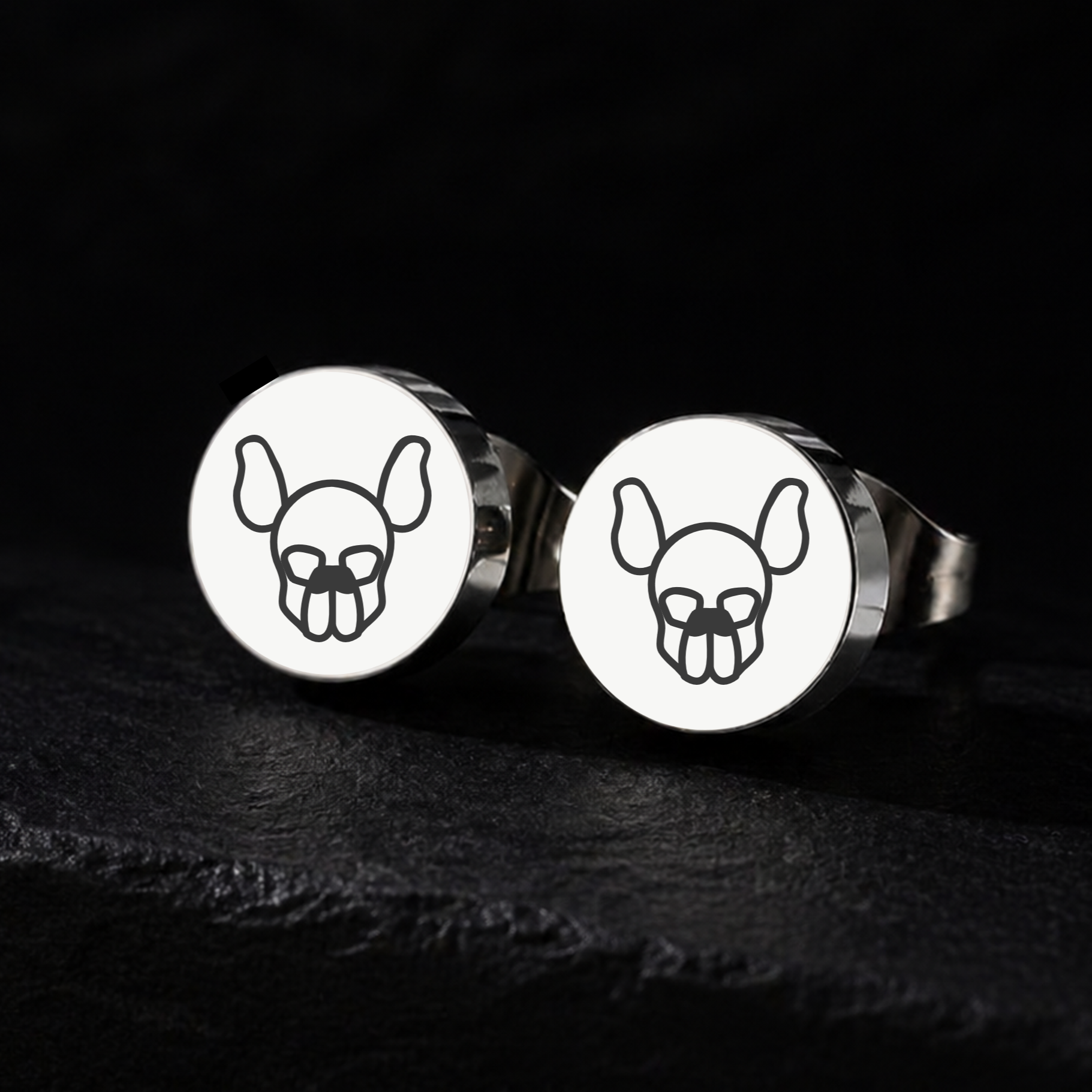 Pup, Stud Earrings
