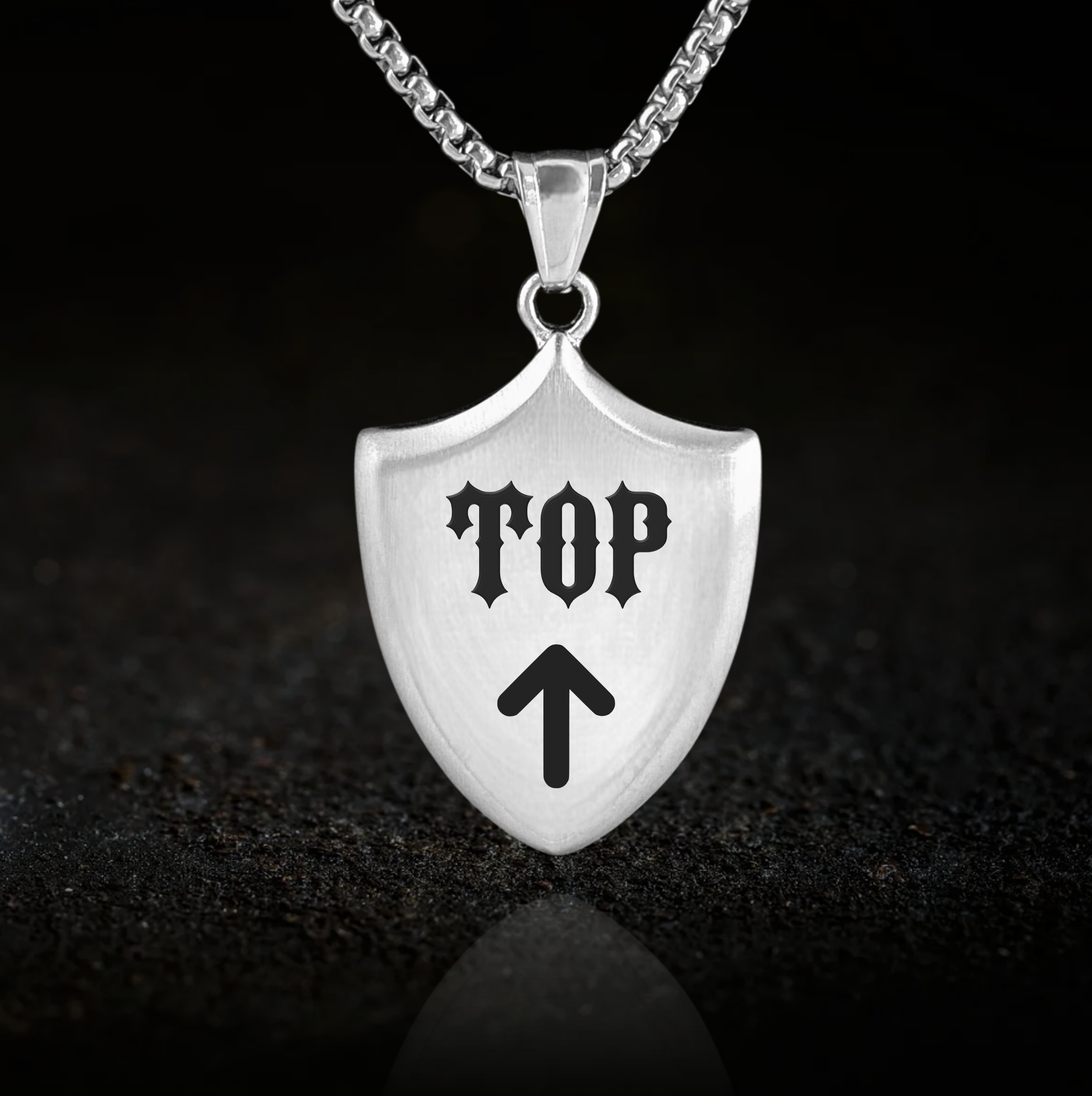 Top Boy, Shield Pendant Necklace