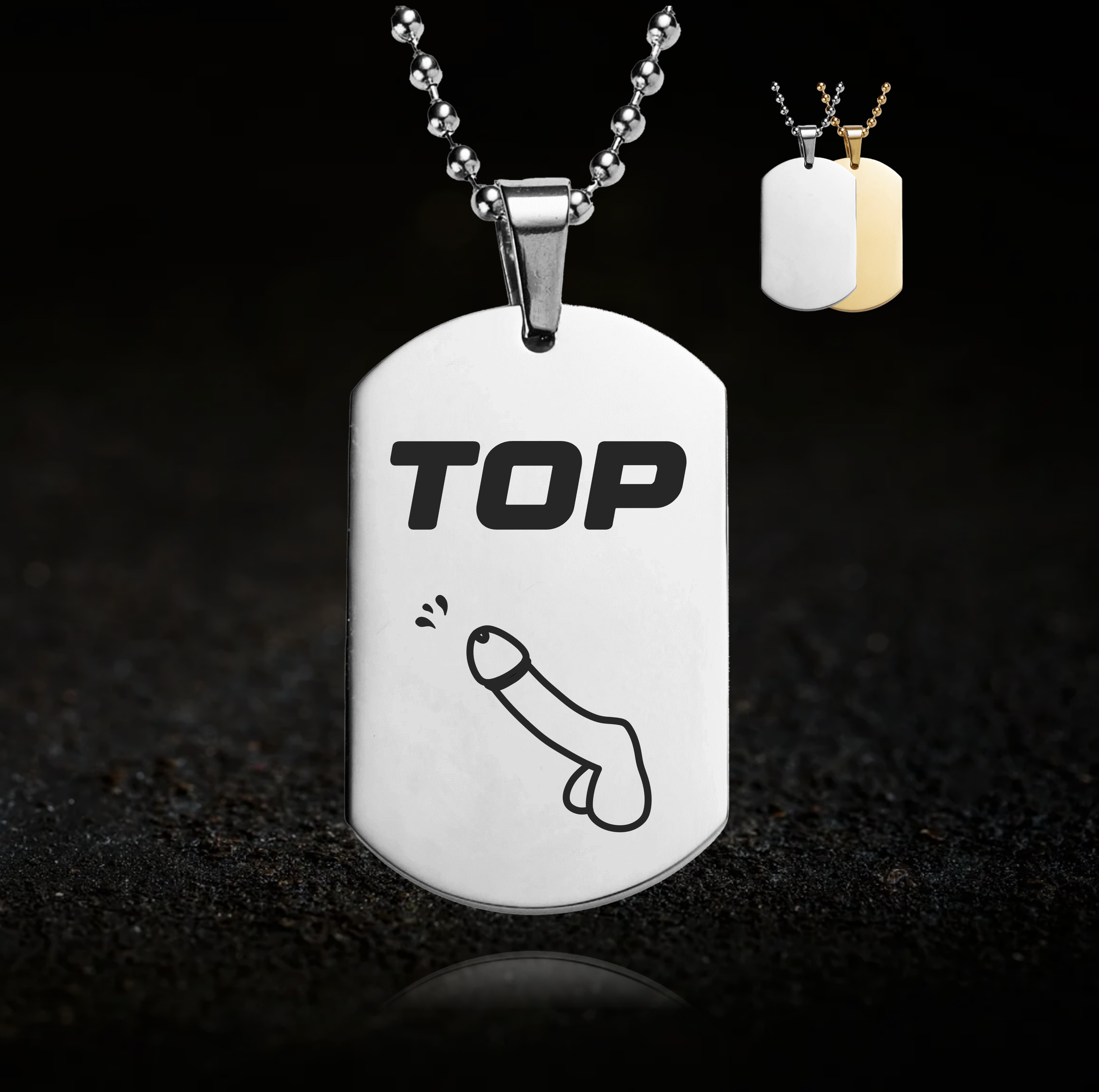 Kinky Top, Gay Role Play Pendant - LGBTQ+