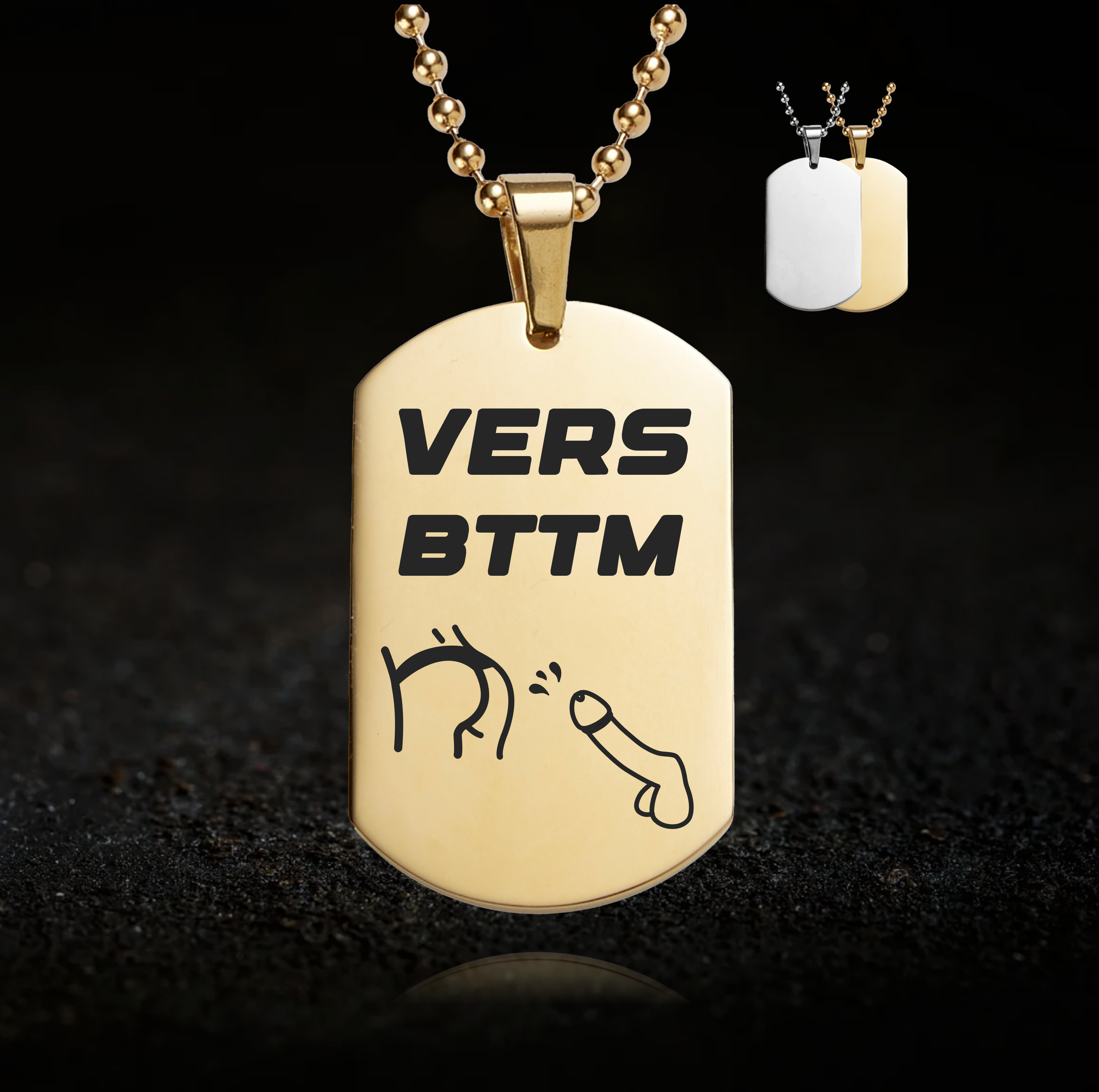 Kinky Versatile Bttm, Gay Role Play Pendant - LGBTQ+
